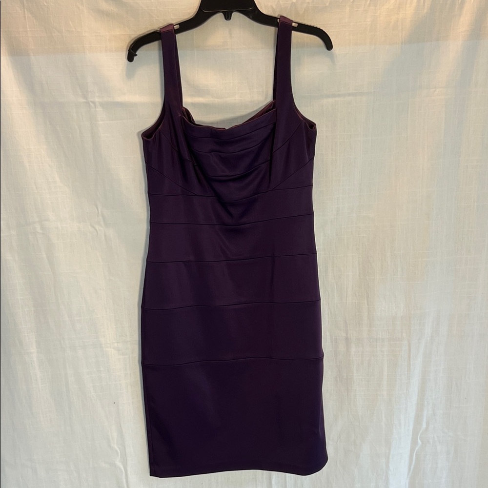 Jax Elegant Purple Sleeveless Sheath Dress